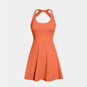 HALARA backless twisted easy peasy orange dress women’s XL